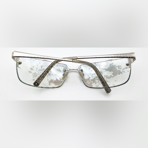 Coach S318 Silver Oval Sunglasses Frames Only - Picture 3 of 6